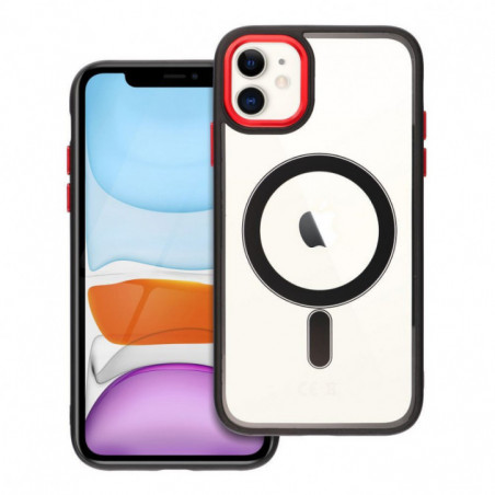 Apple iPhone 11 Hülle Color Edge Mag MagSAFE  Schwarz
