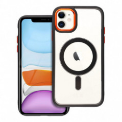Apple iPhone 11 Hülle Color Edge Mag MagSAFE  Schwarz