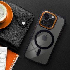 Apple iPhone 14 Hülle Color Edge Mag MagSAFE  Schwarz