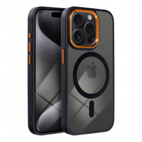 Apple iPhone 15 Hülle Color Edge Mag MagSAFE Schwarz
