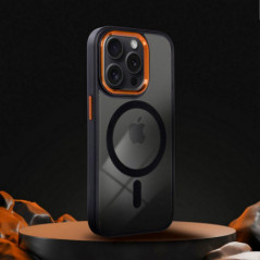 Apple iPhone 15 Hülle Color Edge Mag MagSAFE  Schwarz