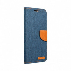 Apple iPhone 16 Book Handytaschen CANVAS Book Navy blau
