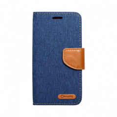 Apple iPhone 16 Pro Book Handytaschen CANVAS Book Navy blau
