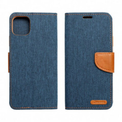 Apple iPhone 16 Pro Book Handytaschen CANVAS Book Navy blau