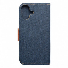 Apple iPhone 16 Plus Book Handytaschen CANVAS Book Navy blau