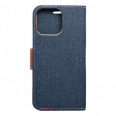 Apple iPhone 16 Pro Max Book Handytaschen CANVAS Book Navy blau