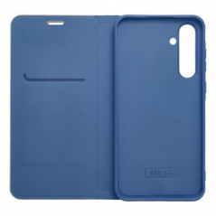 XIAOMI Redmi Note 14 4G Book Handytaschen LUNA Book Carbon Kohlenstoff-Faser, Elegant  Blau