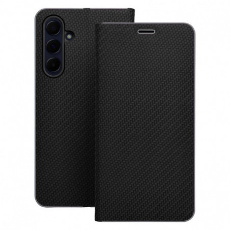 XIAOMI Redmi 15C Book Handytaschen LUNA Book Carbon Kohlenstoff-Faser, Elegant  Schwarz