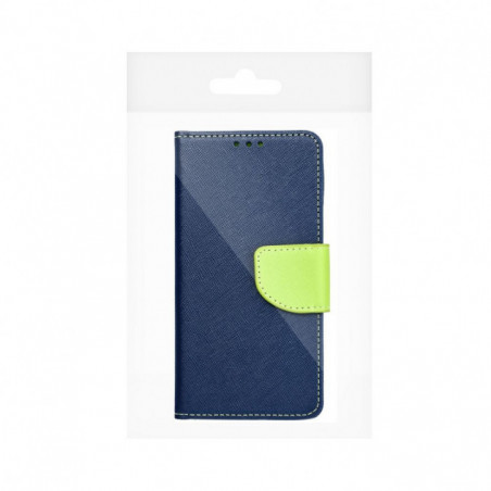Motorola Moto G75 Brieftaschenetui Fancy Book Marine / Limette