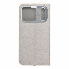 Apple iPhone 17 Pro Book Handytaschen LUNA Book Gold Elegant  Silber