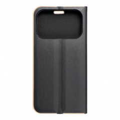 Apple iPhone 17 Pro Book Handytaschen LUNA Book Gold Elegant  Schwarz