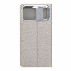 Apple iPhone 17 Pro Max Book Handytaschen LUNA Book Gold Elegant  Silber