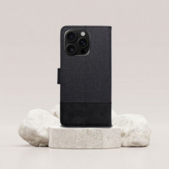 Apple iPhone 17 Air Book Handytaschen GOMMA Elegant  Schwarz