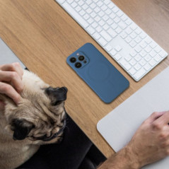 Apple iPhone 17 Pro Hülle Silicone Mag Cover MagSAFE  Blau