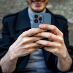 Apple iPhone 17 Pro Hülle Silicone Mag Cover MagSAFE  Blau