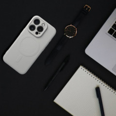 Apple iPhone 17 Pro Hülle Silicone Mag Cover MagSAFE  Titan