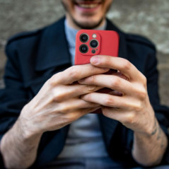 Apple iPhone 17 Pro Max Hülle Silicone Mag Cover MagSAFE  Rot