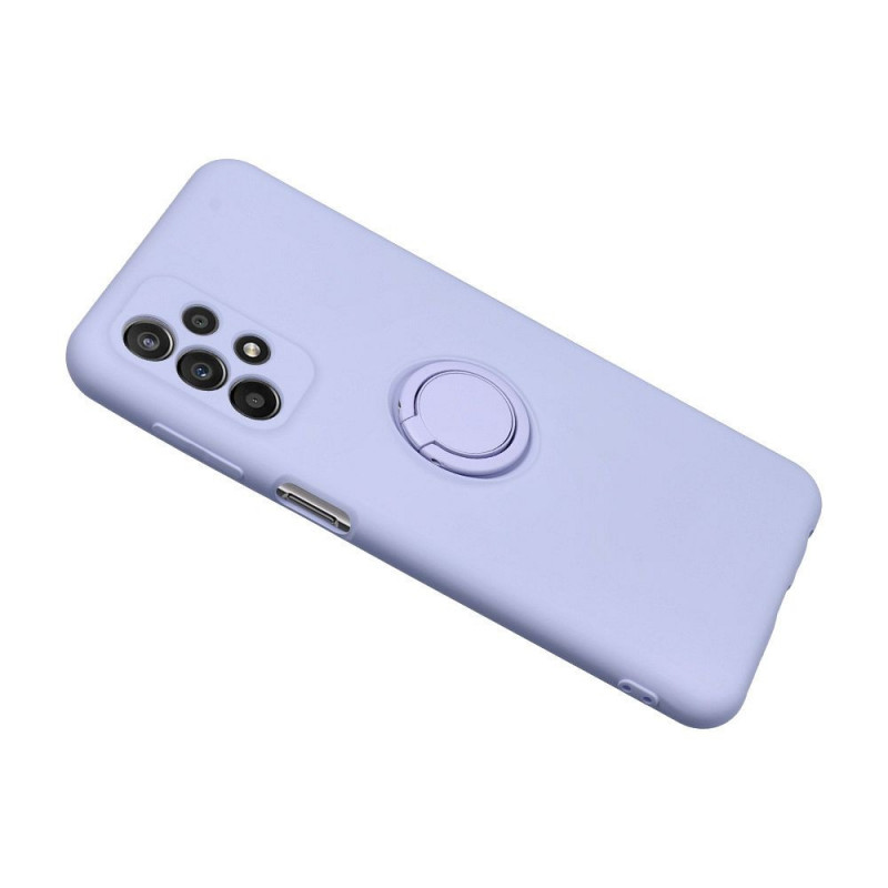Samsung Galaxy S25 Edge Hülle Silicone ring Lila (Violet)