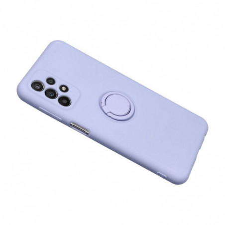 Samsung Galaxy S25 Edge Hülle Silicone ring Lila (Violet)