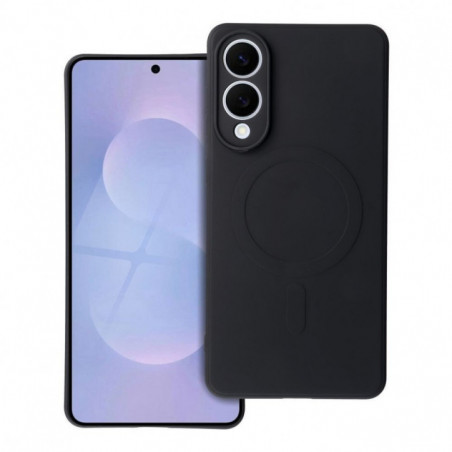 Samsung Galaxy S25 Edge Hülle Silicone Mag Cover MagSAFE  Schwarz