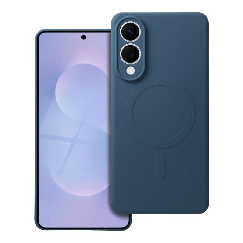 Samsung Galaxy S25 Edge Hülle Silicone Mag Cover MagSAFE  Blau