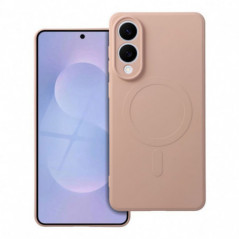 Samsung Galaxy S25 Edge Hülle Silicone Mag Cover MagSAFE  Rosa