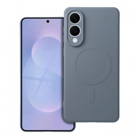 Samsung Galaxy S25 Edge Hülle Silicone Mag Cover MagSAFE Hellblau