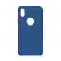 Forcell Silicone auf Apple iPhone X FORCELL Silikonhülle Blau