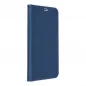 Samsung Galaxy A71 LTE Book Handytaschen LUNA Book Carbon Kohlenstoff-Faser, Elegant  Blau 