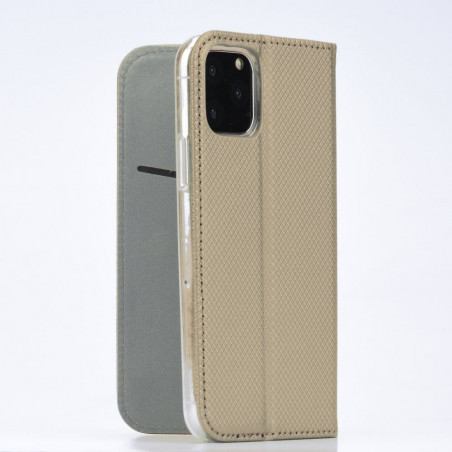 Huawei P40 Lite E Book Handytaschen Smart Case Book Gold 