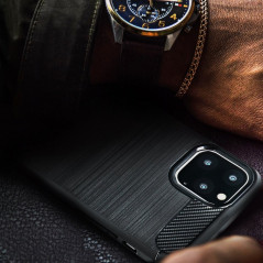 XIAOMI Redmi 9 Hülle Carbon Elegant  Schwarz 