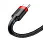 USB kabel Cafule Type C 3A red+red Schwarz