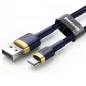 Cafule for iPhone Lightning 8-pin 2.4A 1M Gold+Blue Blau