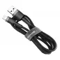 Cafule for iPhone Lightning 8-pin 2A 3 meter Gray+Black Weiß