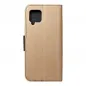 Fancy Book auf Samsung Galaxy A42 5G Brieftaschenetui Gold