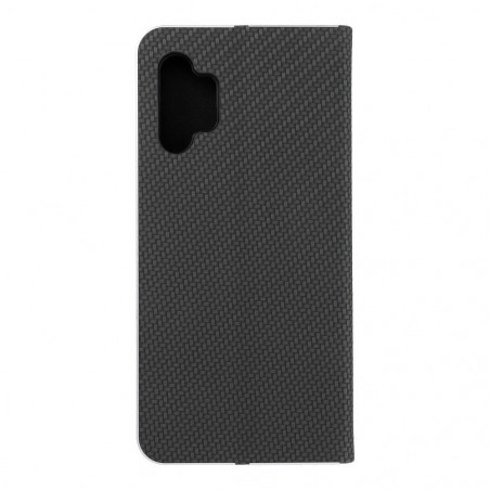 Samsung Galaxy A32 5G Book Handytaschen LUNA Book Carbon Kohlenstoff-Faser, Elegant  Schwarz 