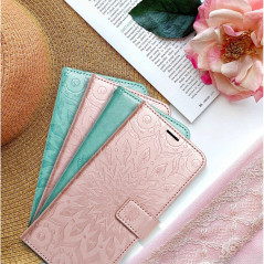 Samsung Galaxy A52 5G Book Handytaschen MEZZO Book Mandala  Roségold 