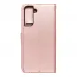 MEZZO Book auf Samsung Galaxy S21 5G FORCELL Brieftaschenetui Rosa