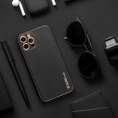 Samsung Galaxy A12 Hülle Leather Schwarz 