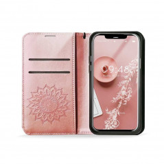 Samsung Galaxy A22 5G Book Handytaschen MEZZO Book Mandala  Roségold 