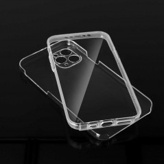 360 Full Cover PC + TPU auf Apple iPhone 13 Pro Max Silikon-Handyhülle Durchsichtbar