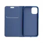 Apple iPhone 13 mini Book Handytaschen LUNA Book Carbon Kohlenstoff-Faser, Elegant  Blau 