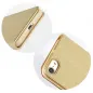 LUNA Book Gold auf Apple iPhone 13 mini FORCELL Brieftaschenetui Gold