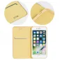 LUNA Book Gold auf Apple iPhone 13 mini FORCELL Brieftaschenetui Gold