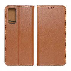 Apple iPhone 13 mini Book Handytaschen Leather case SMART PRO Elegant  Braun 